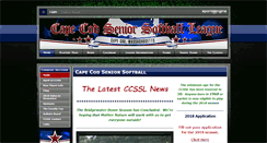 Desktop Screenshot of capecodseniorsoftball.com